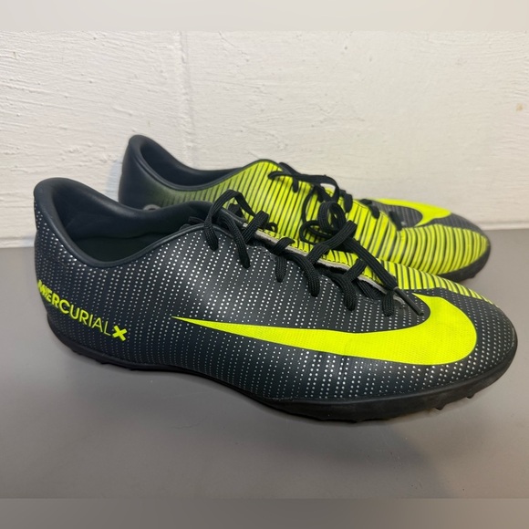 NIKE JR MERCURIALX VAPOR XI CR7 kids turf shoe seaweed - Picture 1 of 5